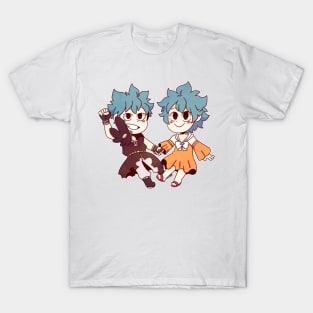 Yaje and Shutora in Gajeel's and Levy's clothes T-Shirt